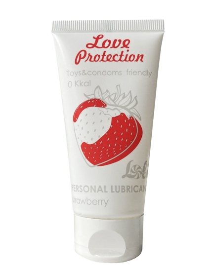 Смазка съедобная Love Protection Strawberry